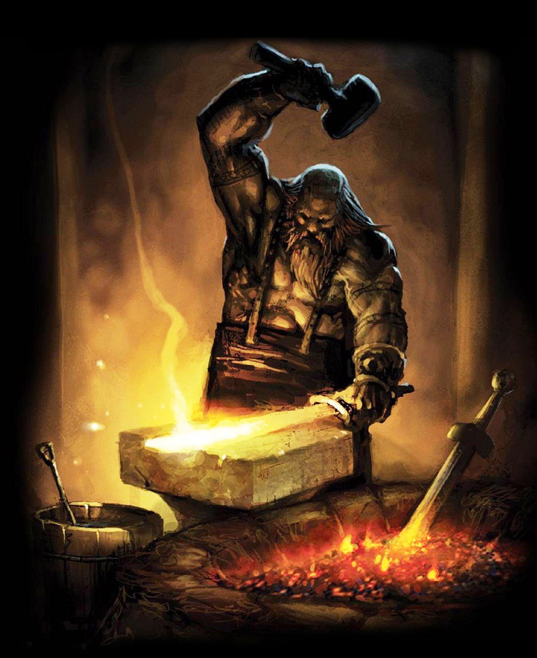 Madec Ironsung Vikings-medieval-midgard-swords-blacksmith-forge
